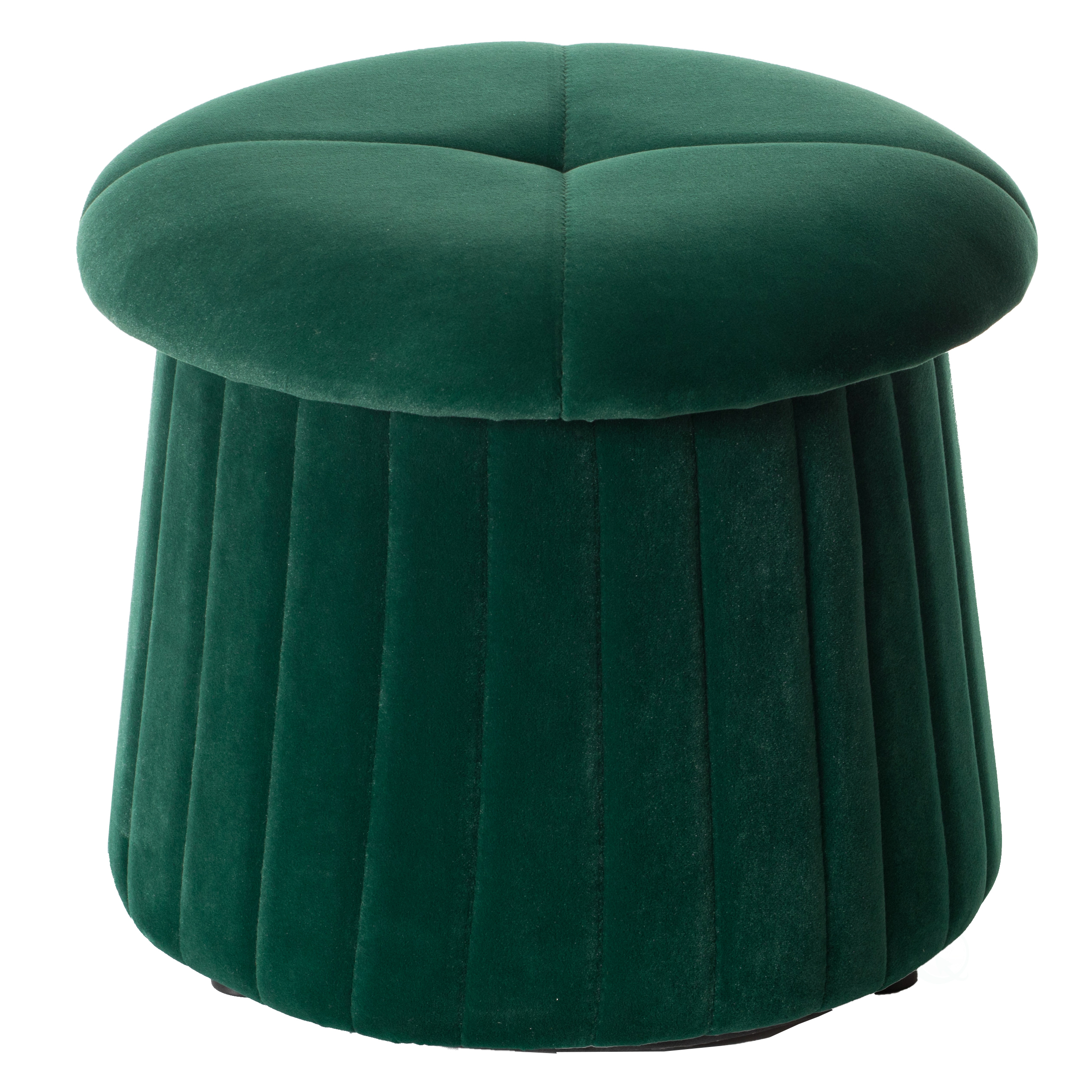New Modern Tufted Velvet Mushroom Shape Storage Ottoman Storage